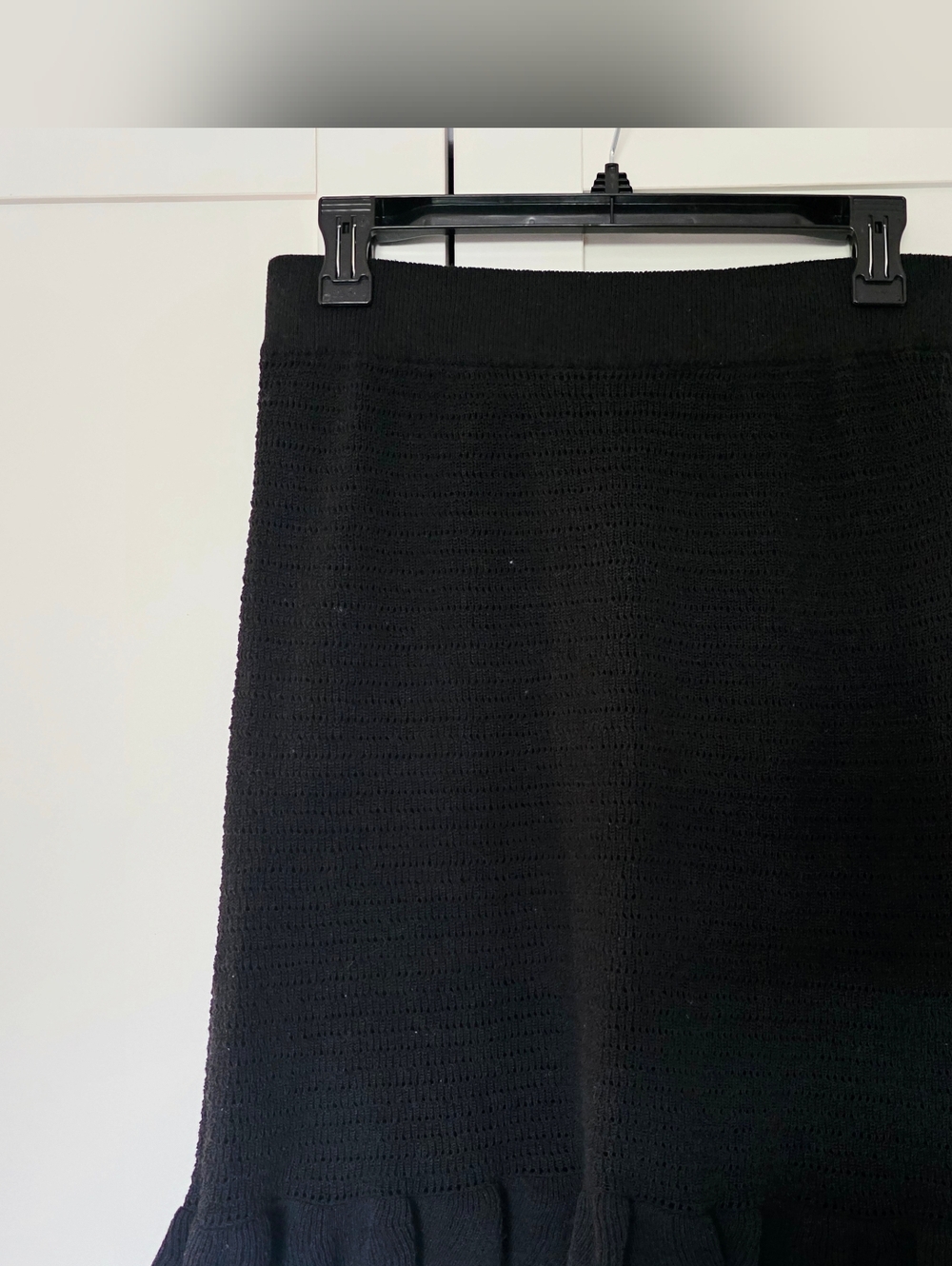 Anthropologie Knit Skirt Ruffle Hem - Picture 3 of 6
